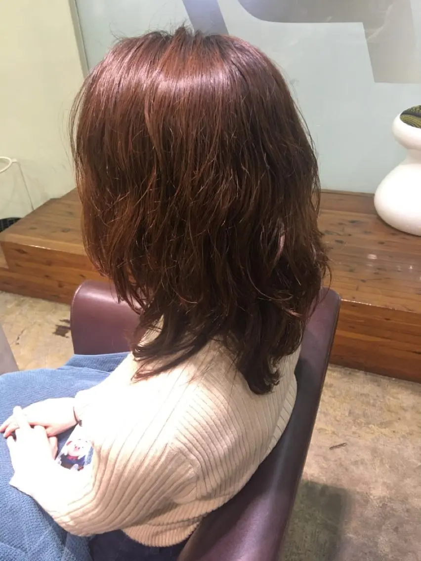 ミディアム パーマ ミディアムパーマ 中村 碧のヘアスタイル