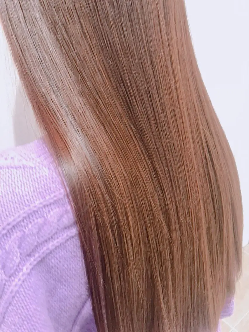 ロング パーマ 縮毛矯正 江崎 わか子のヘアスタイル