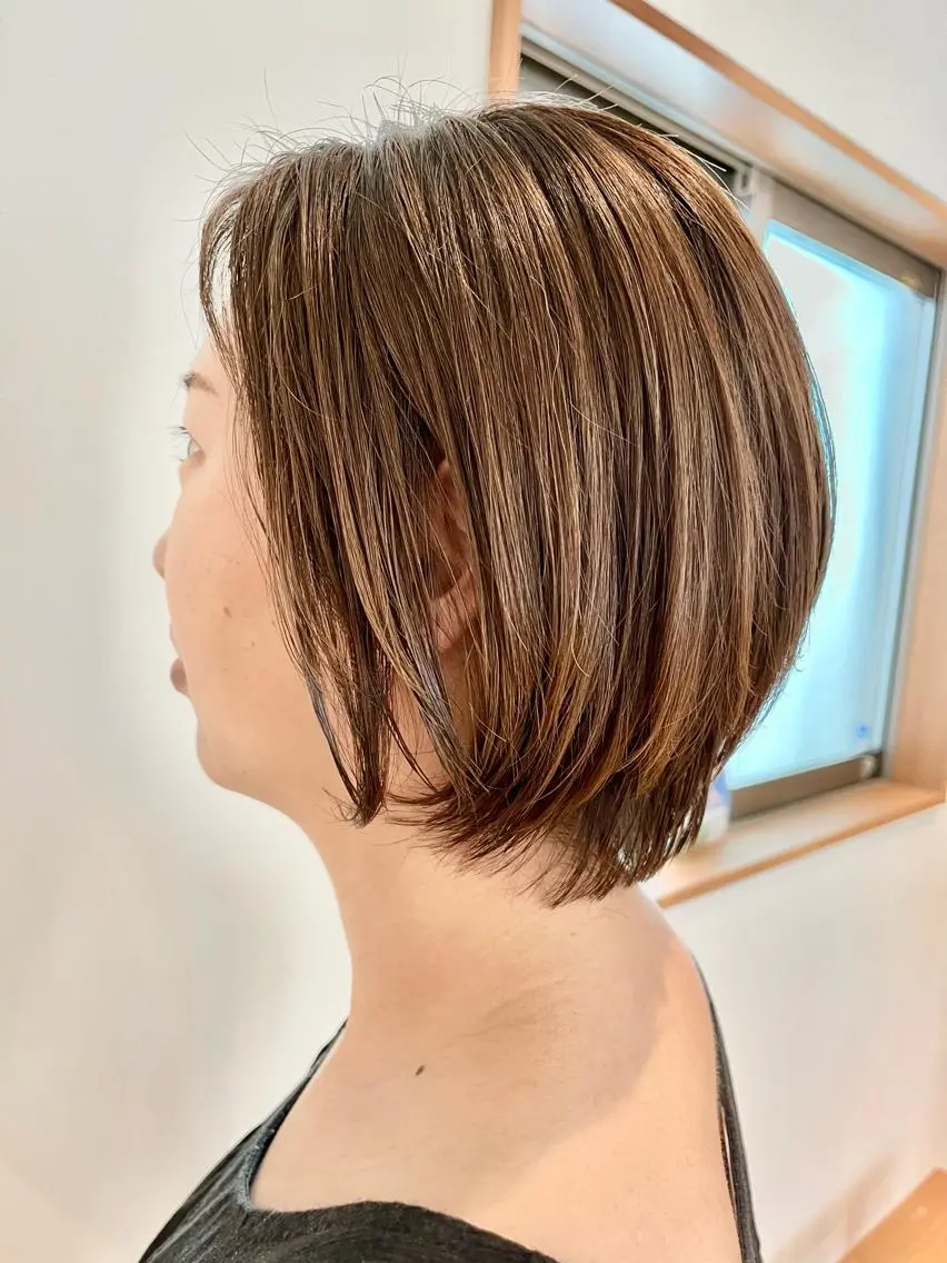 ショート トリートメント 稲荷 友美のヘアスタイル