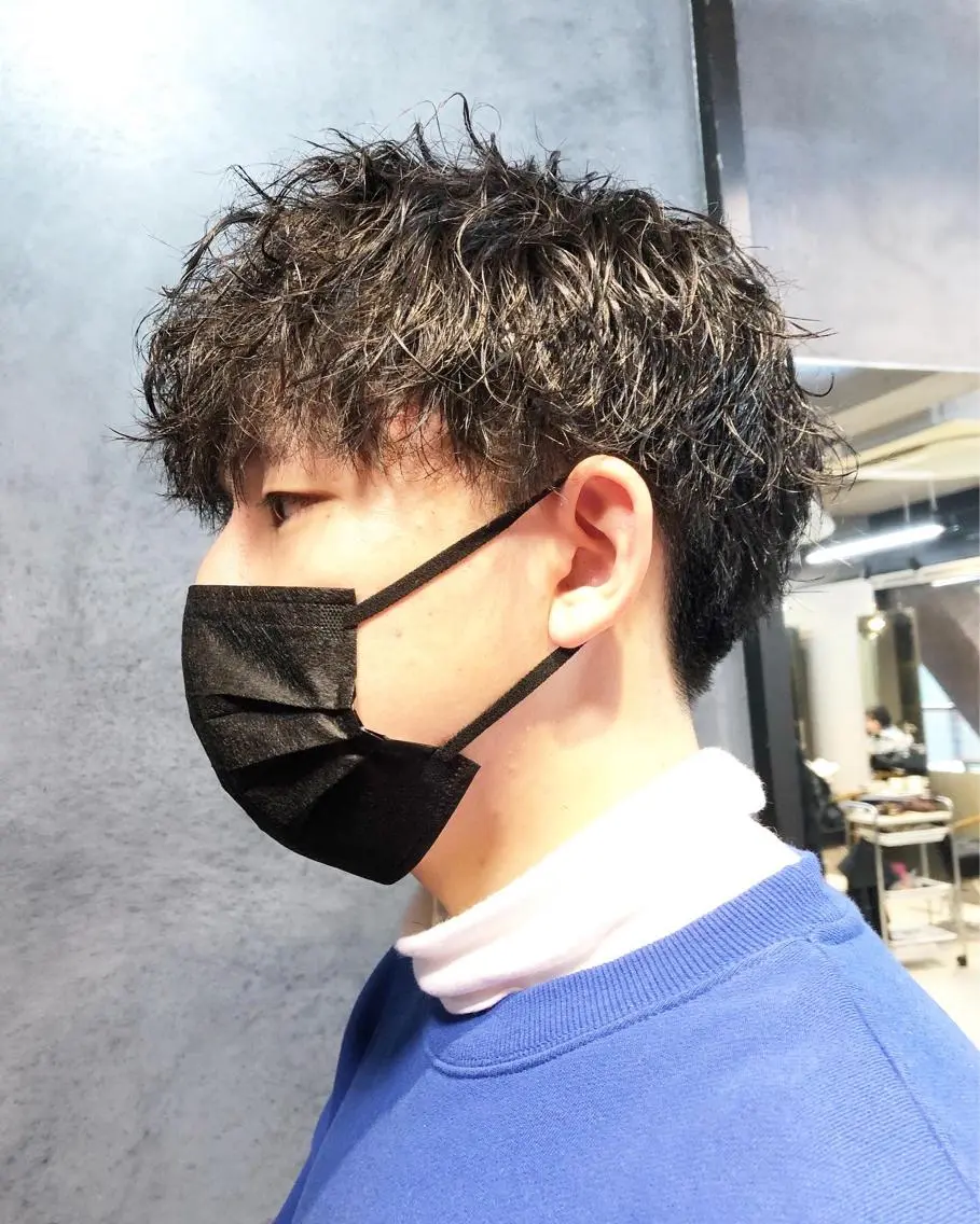 パーマ ヘアアレンジ メンズ カット パーマ トリートメント ヘアセット メンズ特化✂️栗原 侑也のヘアスタイル