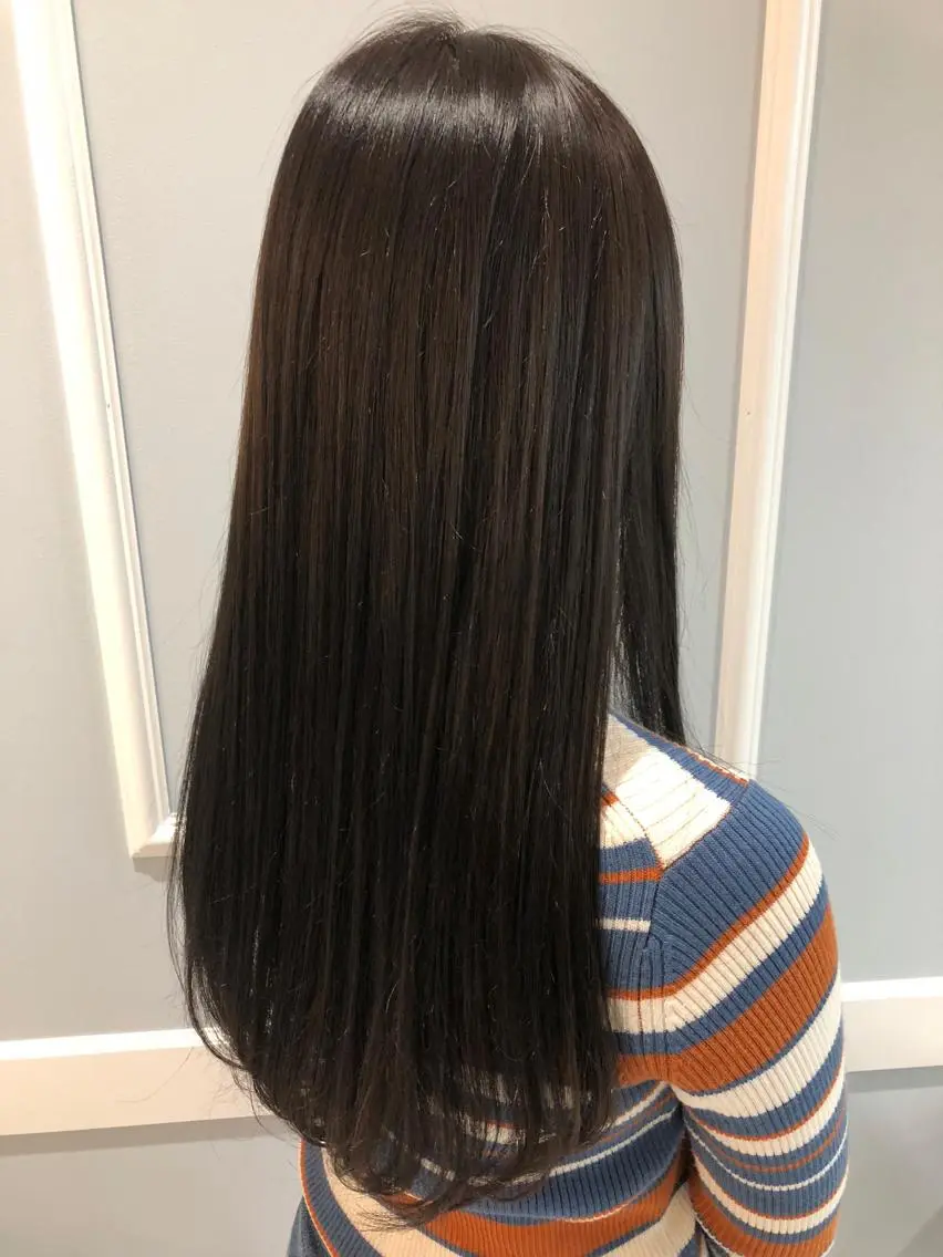 ロング カラー 髪質改善 トリートメント ヘアカラー トリートメント 岩崎 裕司のヘアスタイル