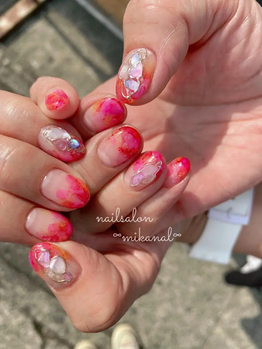 ネイル ハンドネイル nailsalon ∞ ﾐｶﾅﾙ ∞のネイルデザイン