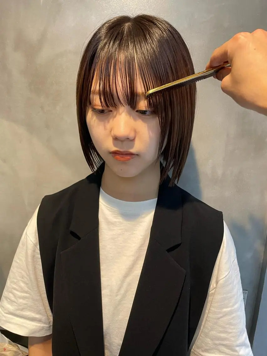 ショート カット トリートメント 👑ボブはお任せ ミヤノ👑のヘアスタイル