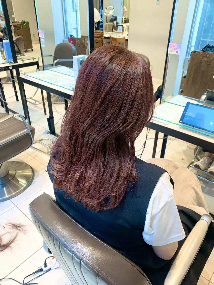 セミロング 縮毛矯正 トリートメント 髪質改善/縮毛矯正 🎀小林 唯 🎀のヘアスタイル