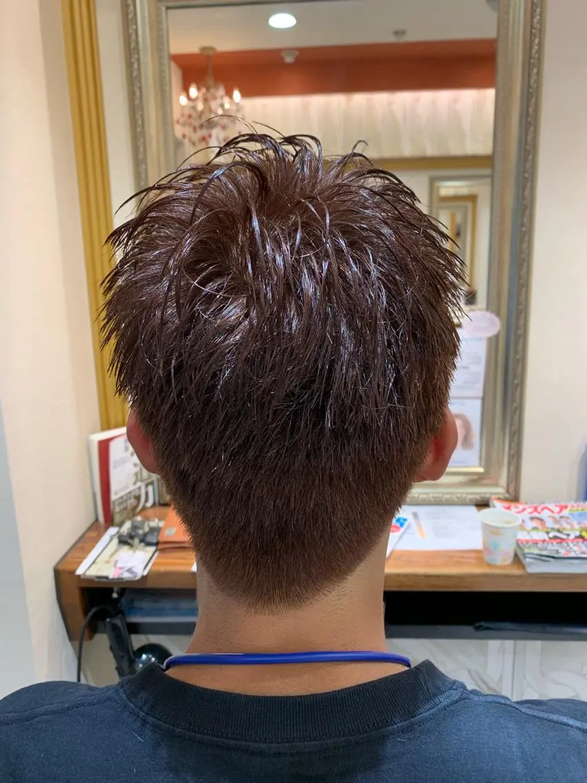 ショート カラー メンズ 韓国風特化 池田一之のヘアスタイル