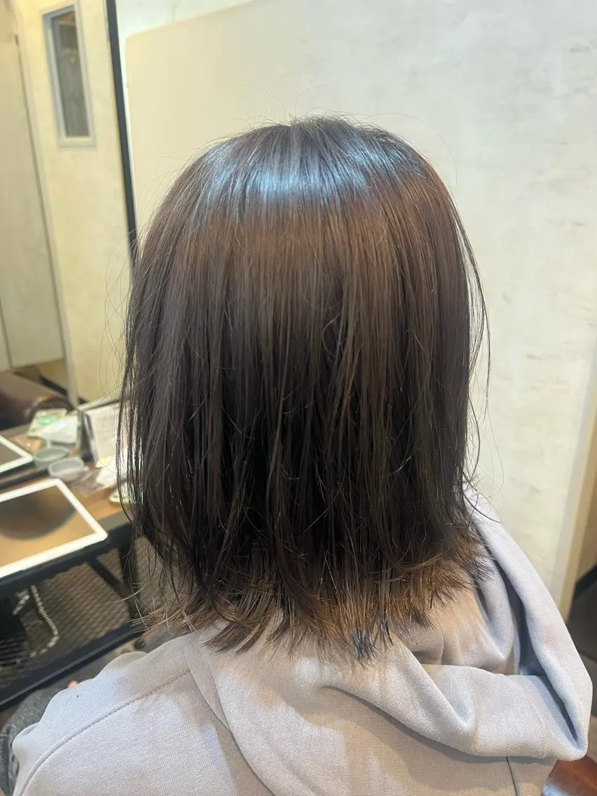 ミディアム L'oeuf 山下　アミールのヘアスタイル