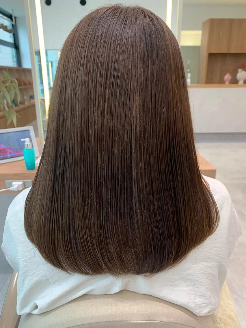 ロング カット ヘアカラー トリートメント ヘッドスパ 近 紗理奈のヘアスタイル