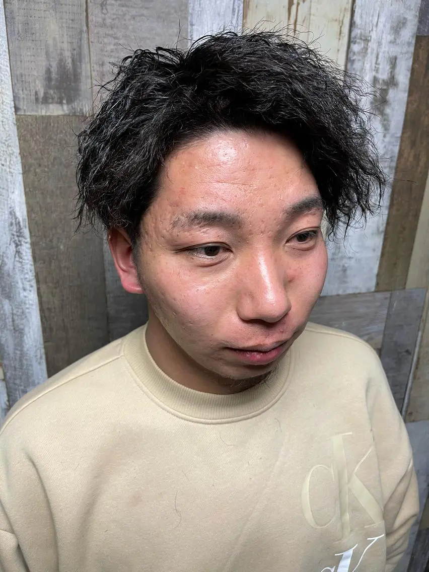 パーマ メンズ カット パーマ トリートメント メンズ特化型/永井 友貴のヘアスタイル