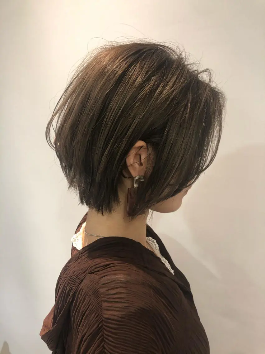 カラー パーマ ヘアアレンジ 【白髪ぼかし 専門GBG】自由が丘のヘアスタイル