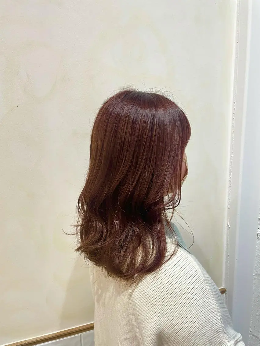 セミロング カラー カット ヘアカラー ⌇ROMEO京橋店⌇ 鎌谷明星🪷のヘアスタイル