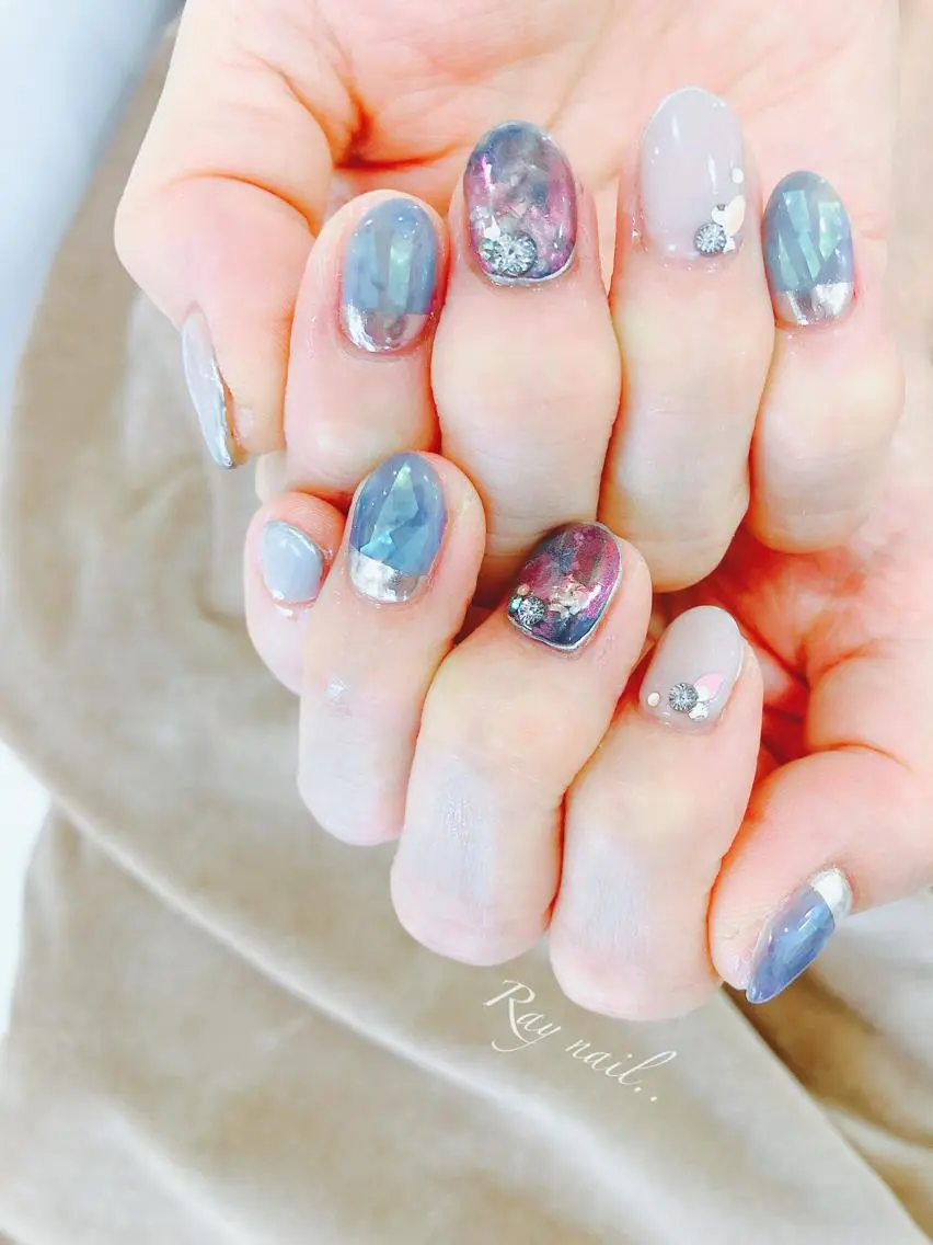 ネイル ニュアンスネイル nailsalon ∞ ﾐｶﾅﾙ ∞のネイルデザイン