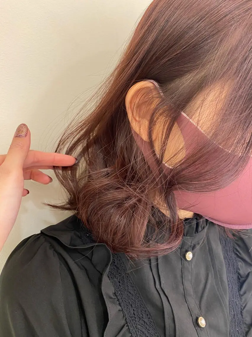 ミディアム カラー ヘアアレンジ 銀座メンズ専門🖤 叶奈々のヘアスタイル