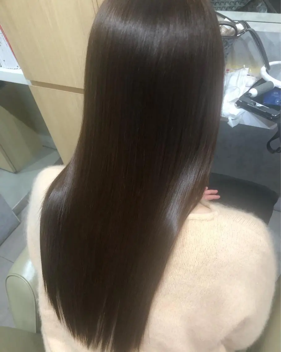 セミロング カット 縮毛矯正 トリートメント 【髪質改善特化･ 福田航洋】のヘアスタイル