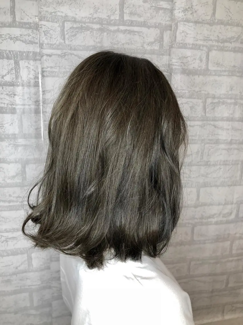 ショート カラー ヘアアレンジ グレージュ 美髪・艶髪特化美容師 RYOJIのヘアスタイル