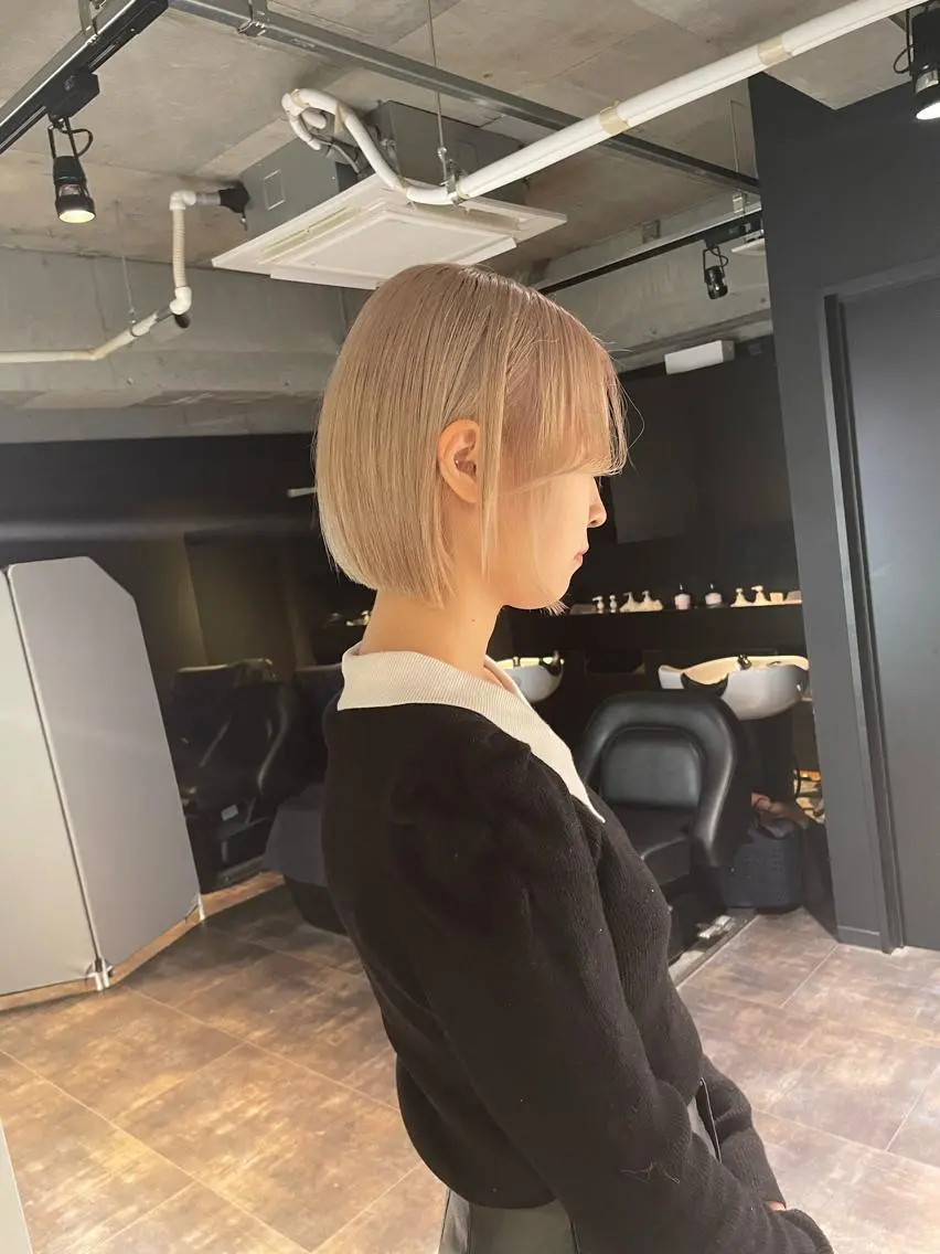 ショート カラー ショートボブ ハイトーンカラー ボブ ショートヘア 店長 こうすけのヘアスタイル