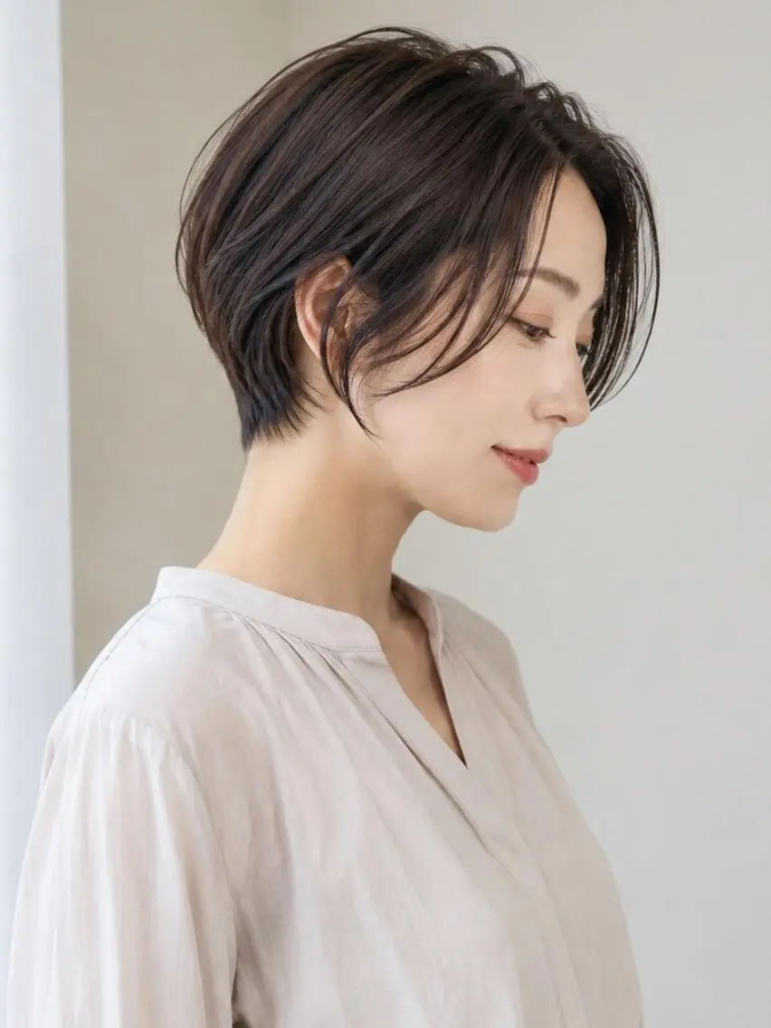 ショート ショートヘア 大人ショート/ 似合わせ/中野のヘアスタイル