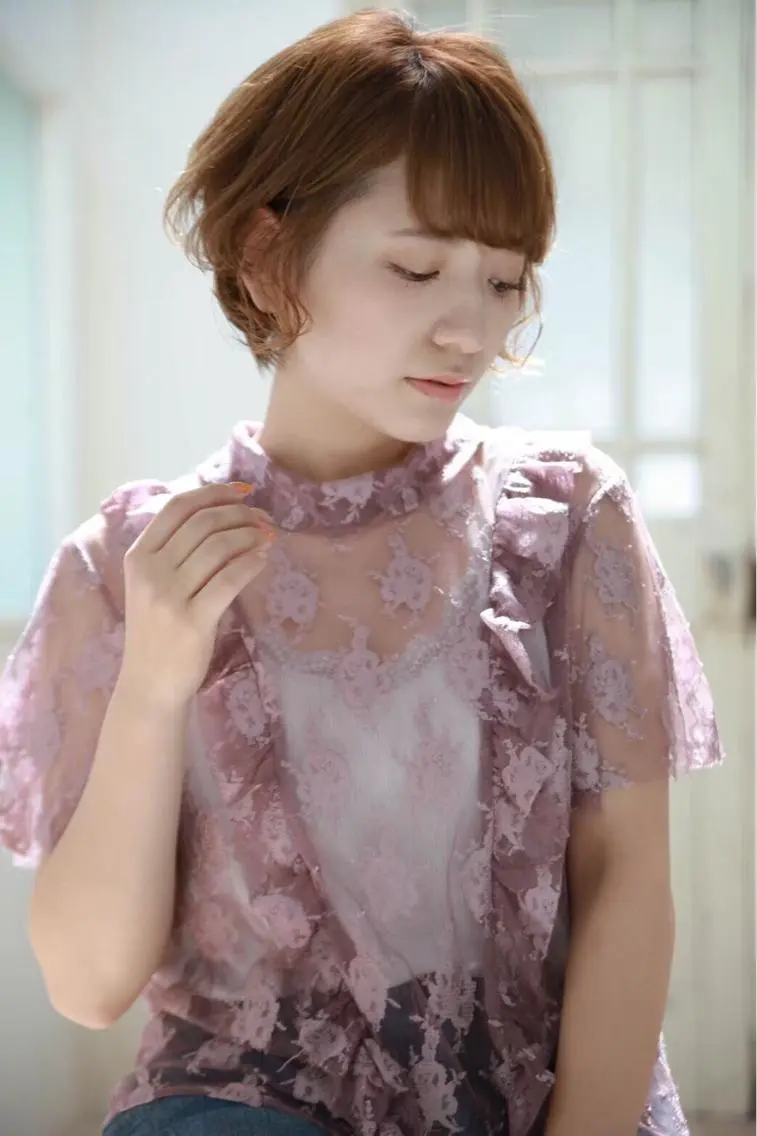 ミディアム カラー パーマ ヘアアレンジ メンズ キッズ ネイル マツエク・マツパ ヘアカラー トリートメント EnBlesS西宮 マンツーマン神道有基のヘアスタイル