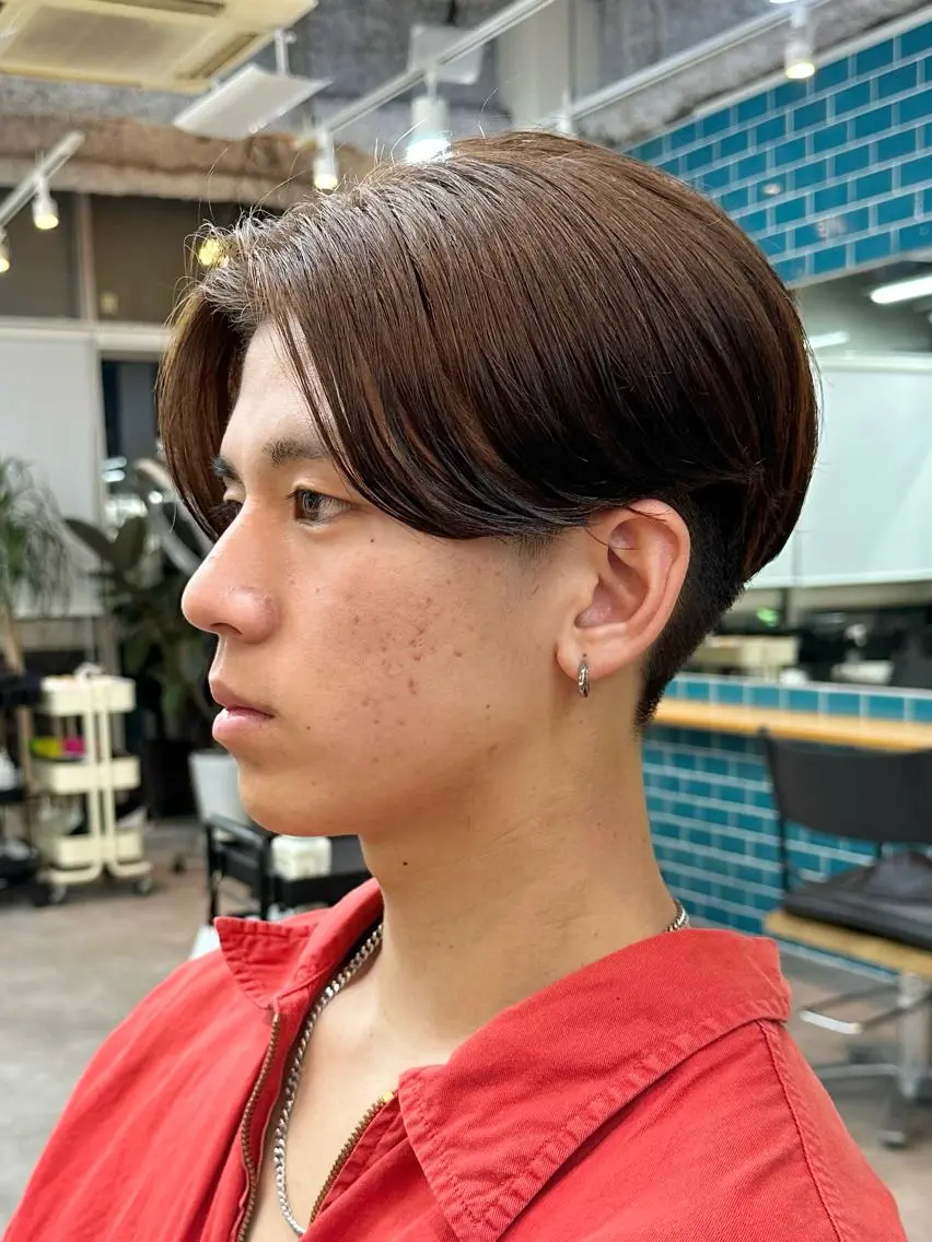 ショート パーマ メンズ メンズパーマ ニュアンスパーマ JINKIメンズ特化 メンズカットパーマのヘアスタイル