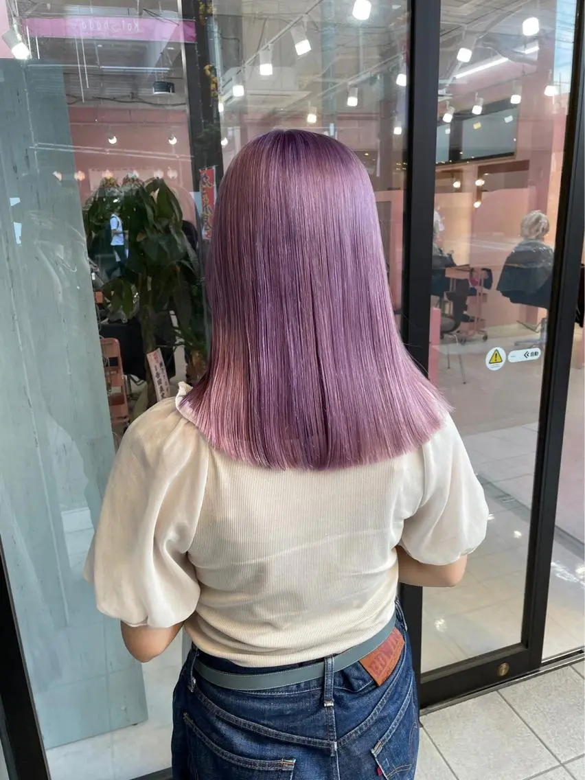 ショート カラー 柔らかカラー/ 縮毛矯正YUTO🧋のヘアスタイル