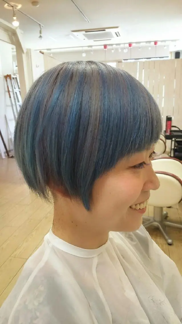 ショート カラー 西新美容室 ナチュラルオーブンのヘアスタイル