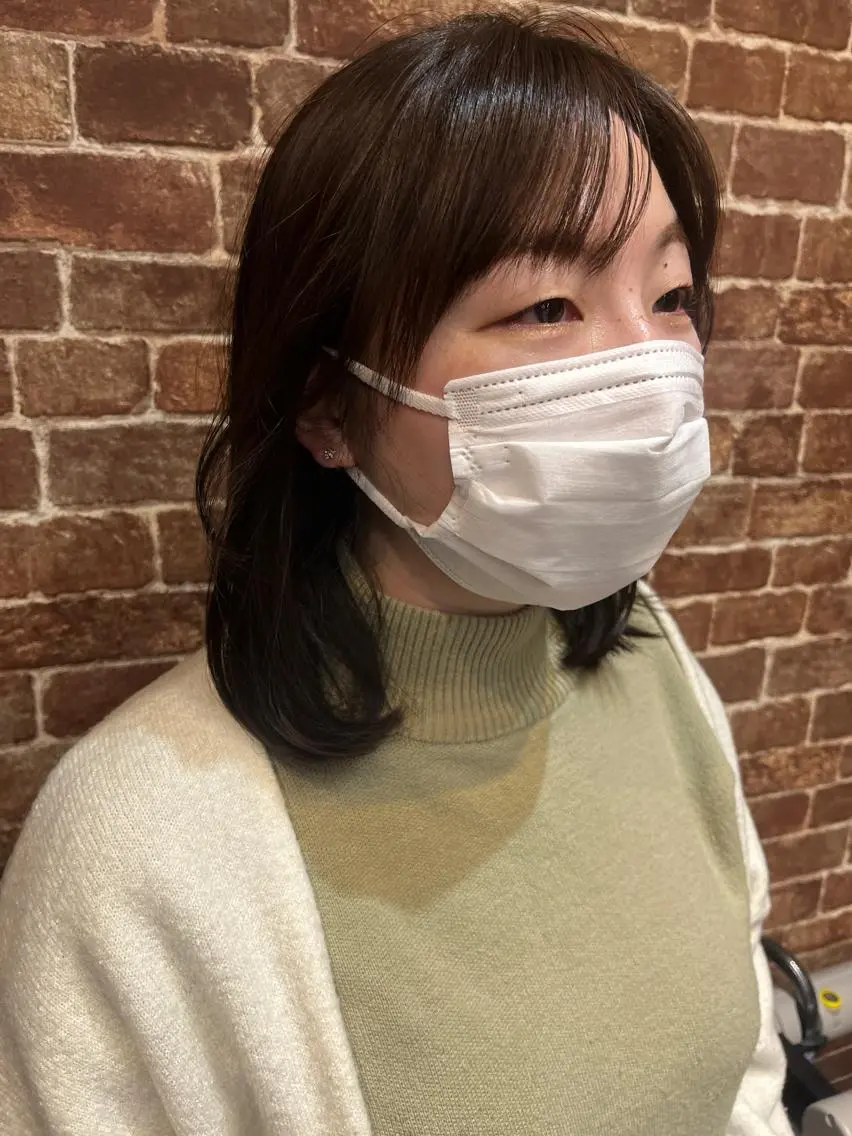 ミディアム カラー パーマ ヘアアレンジ メンズ キッズ ネイル マツエク・マツパ アイブロウ メンズブリーチ メンズハイライト メンズインナーカラー メンズ韓国風 ブリーチ 久木原 ゆりのヘアスタイル