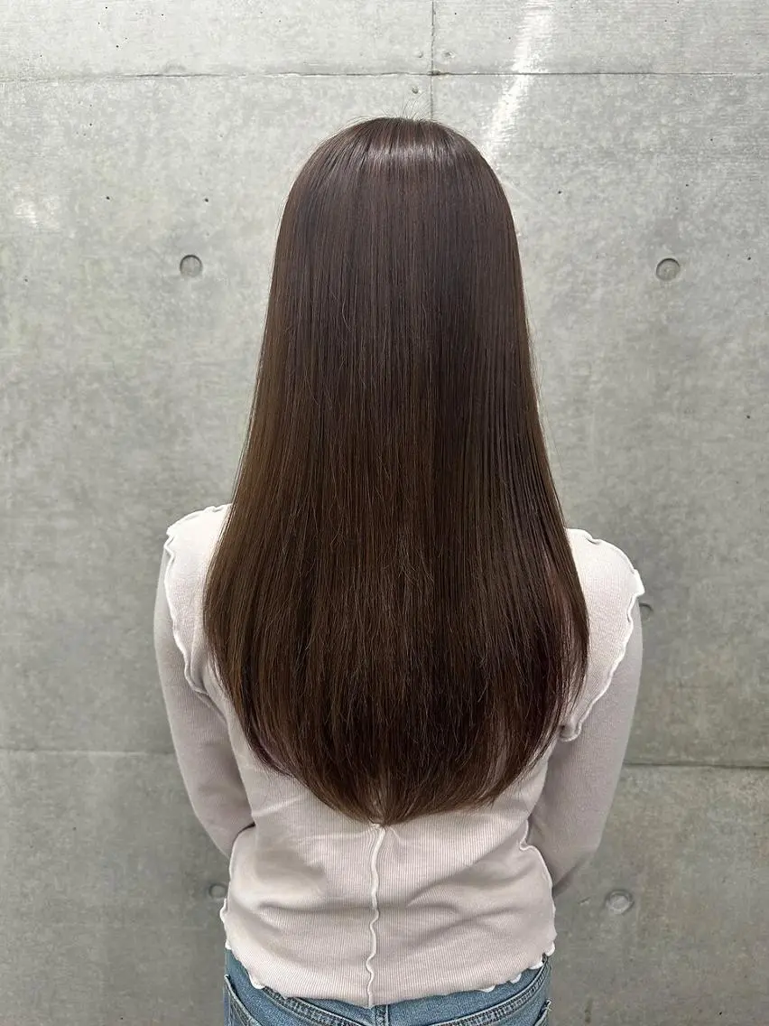 ロング ヘアカラー 縮毛矯正 トリートメント 💚Forest Mirror💚のヘアスタイル