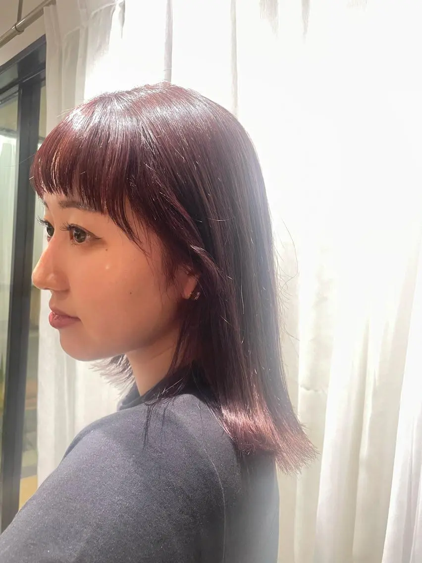 ミディアム カラー 透け感カラー/ SUのヘアスタイル