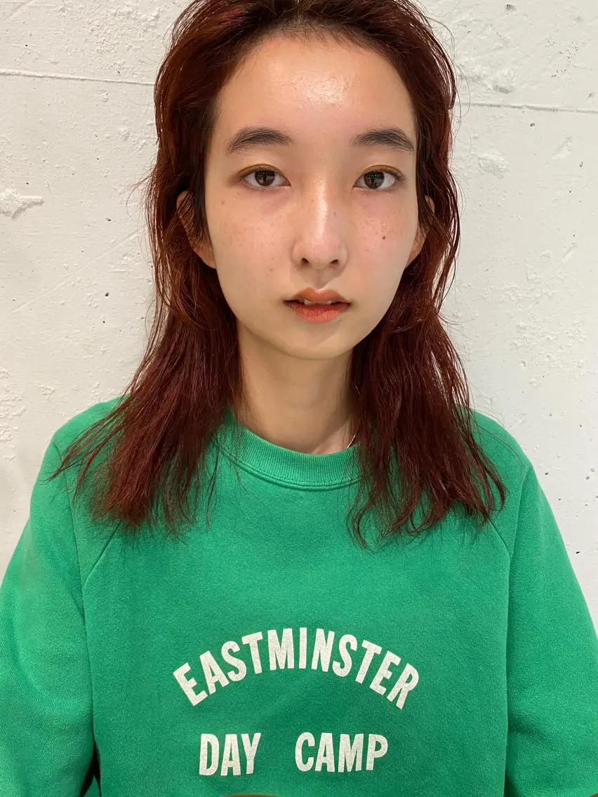 ミディアム カラー パーマ ヘアアレンジ パーマスタイル🔅 sayacaのヘアスタイル