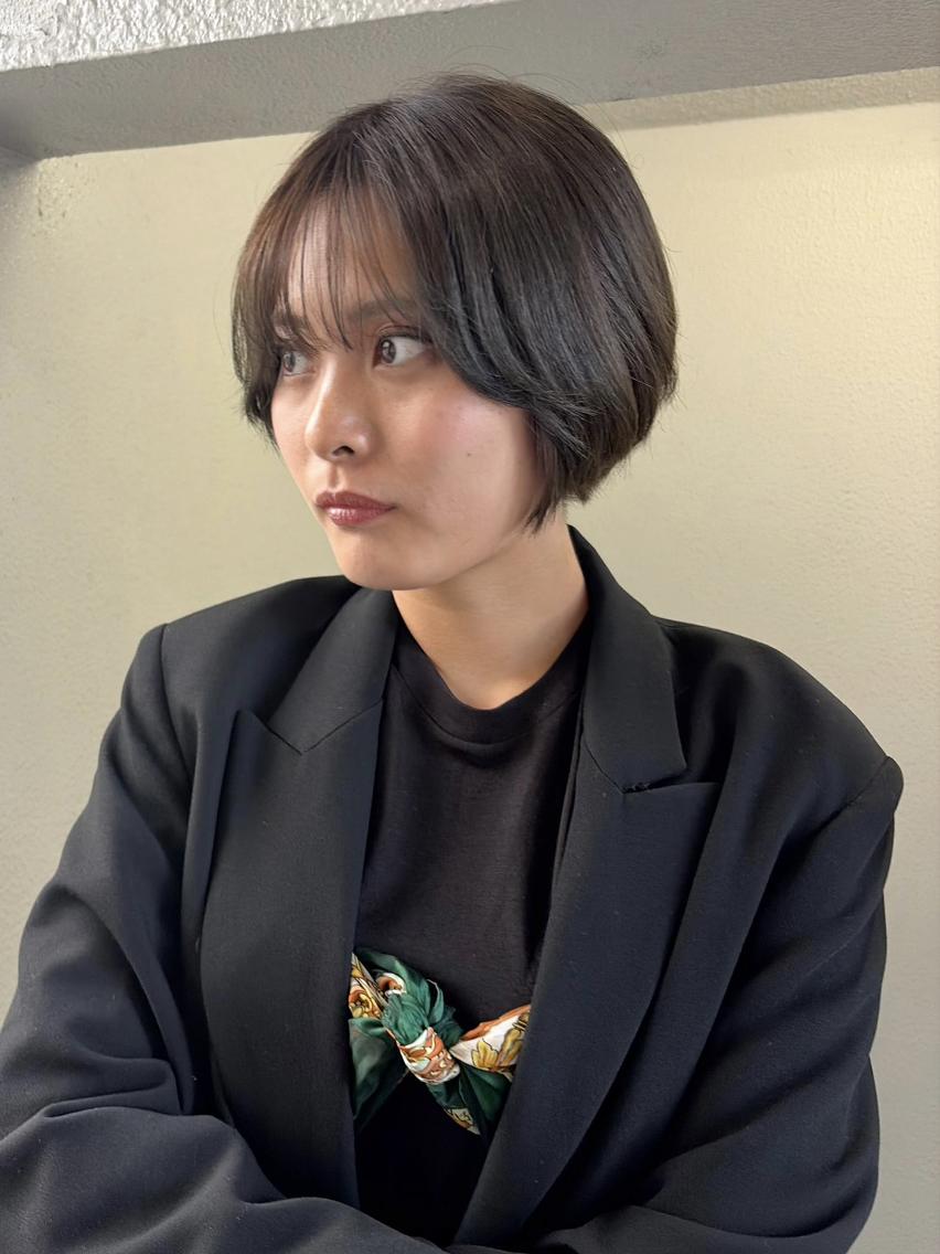 カラー ショート カット ヘアカラー トリートメント 🌼U25 ヘアデザインラボのヘアスタイル