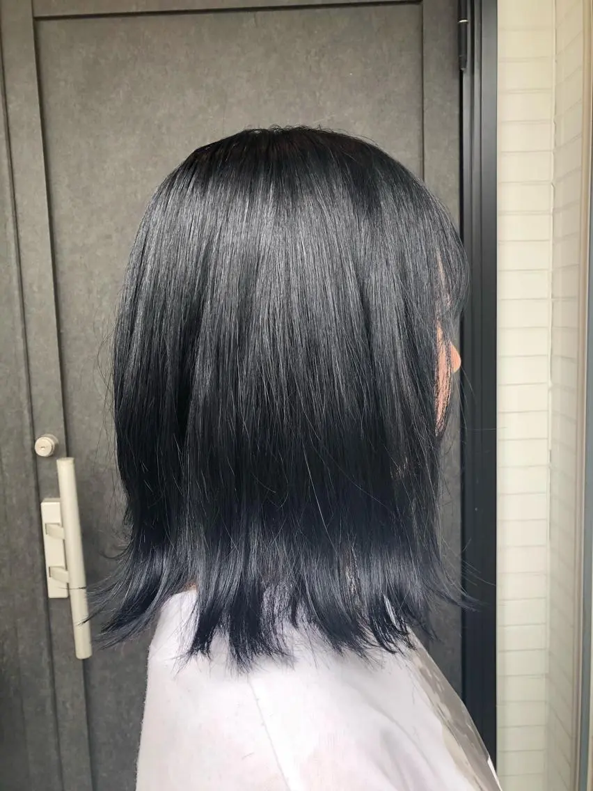 ミディアム カット ヘアカラー トリートメント 菊池 幹のヘアスタイル