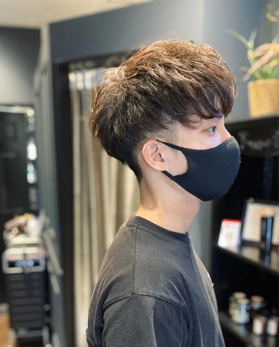 ショート パーマ メンズ 【メンズ特化サロン】 【サロモ特別価格】のヘアスタイル