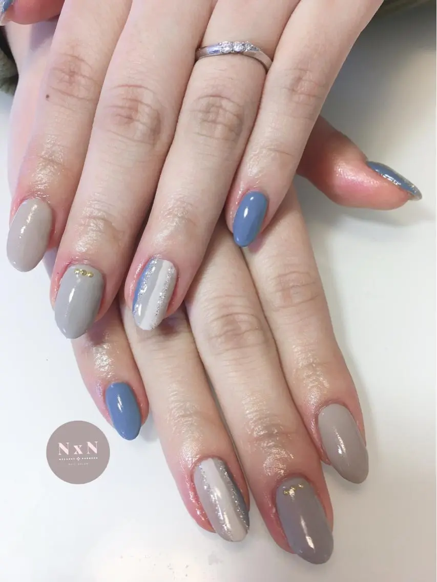 ネイル ジェルネイル ぷっくりネイル nail salon N×Nのネイルデザイン