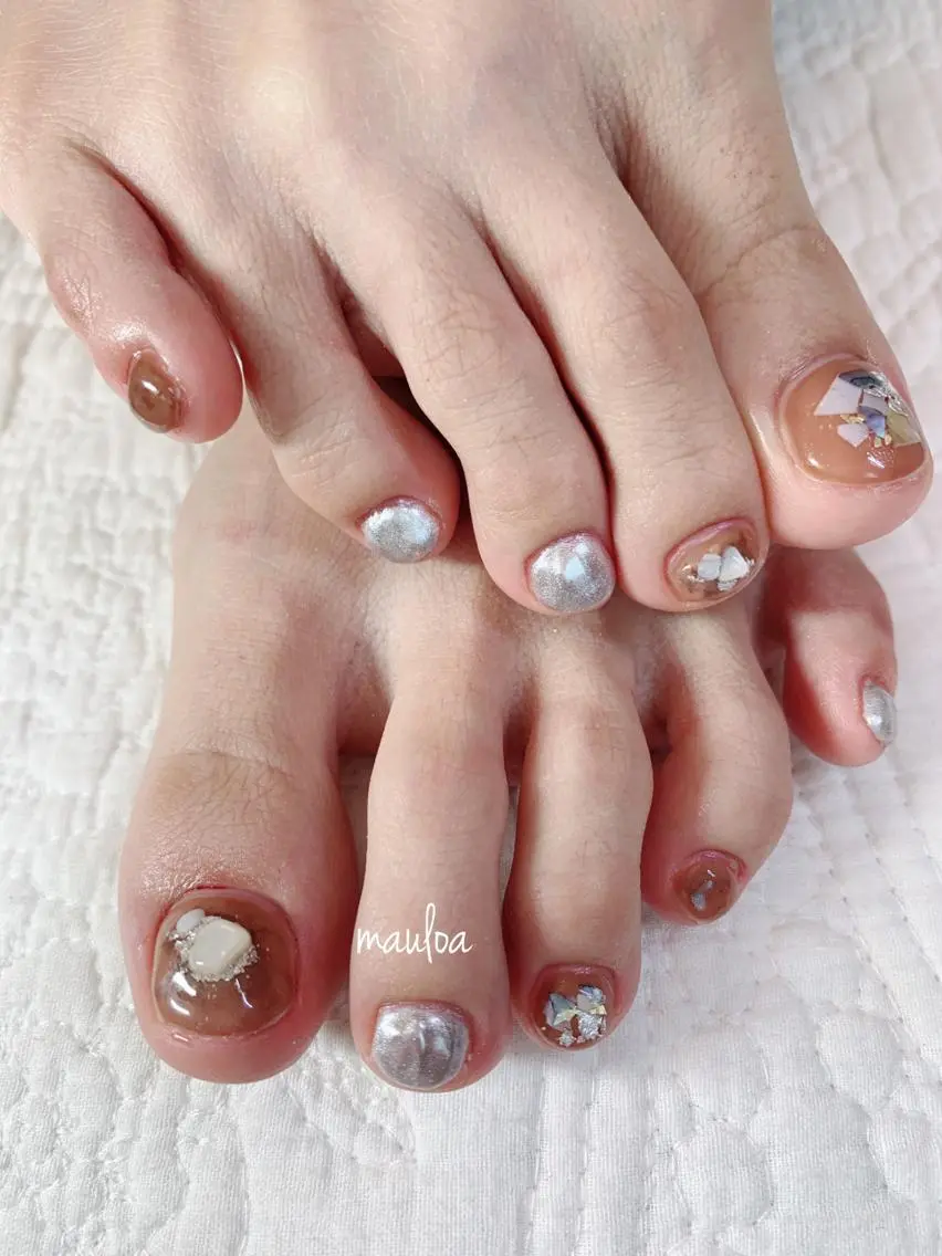 ネイル シルバー pipi ..のネイルデザイン