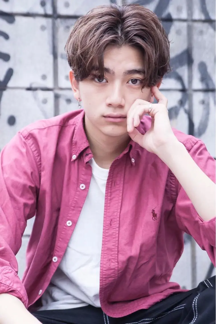 ショート メンズ カット パーマ トリートメント ヘアセット 💘透明感カラー💘 沖本 将宏のヘアスタイル