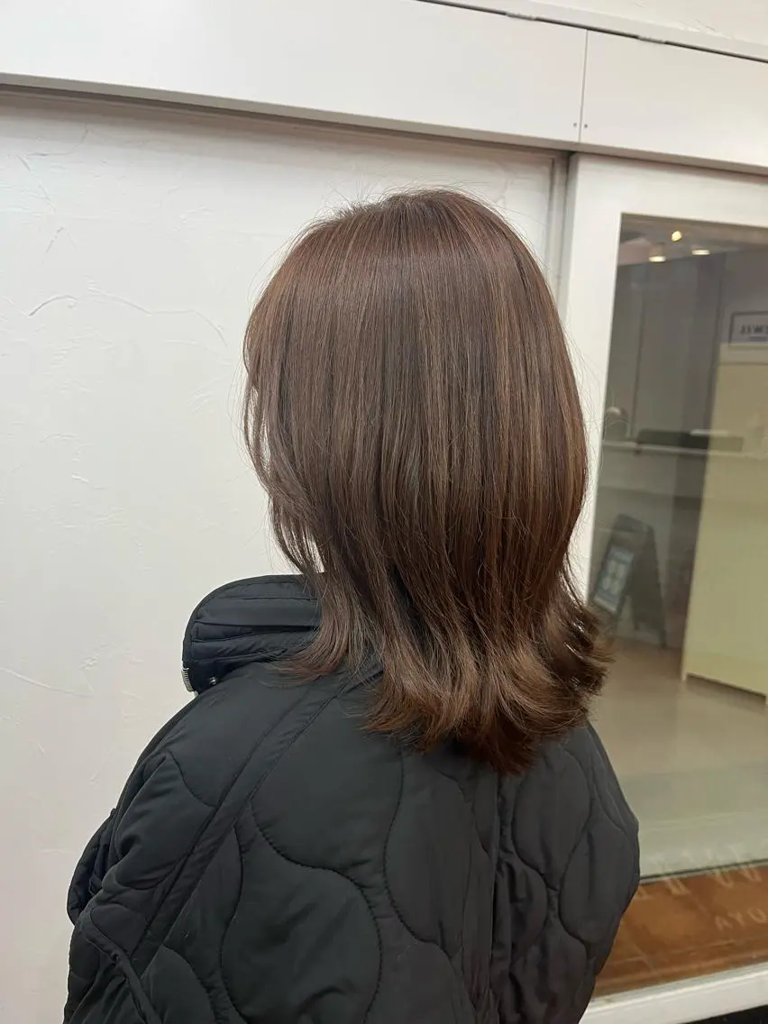 ミディアム カラー ヘアカラー 櫻田 真紀のヘアスタイル