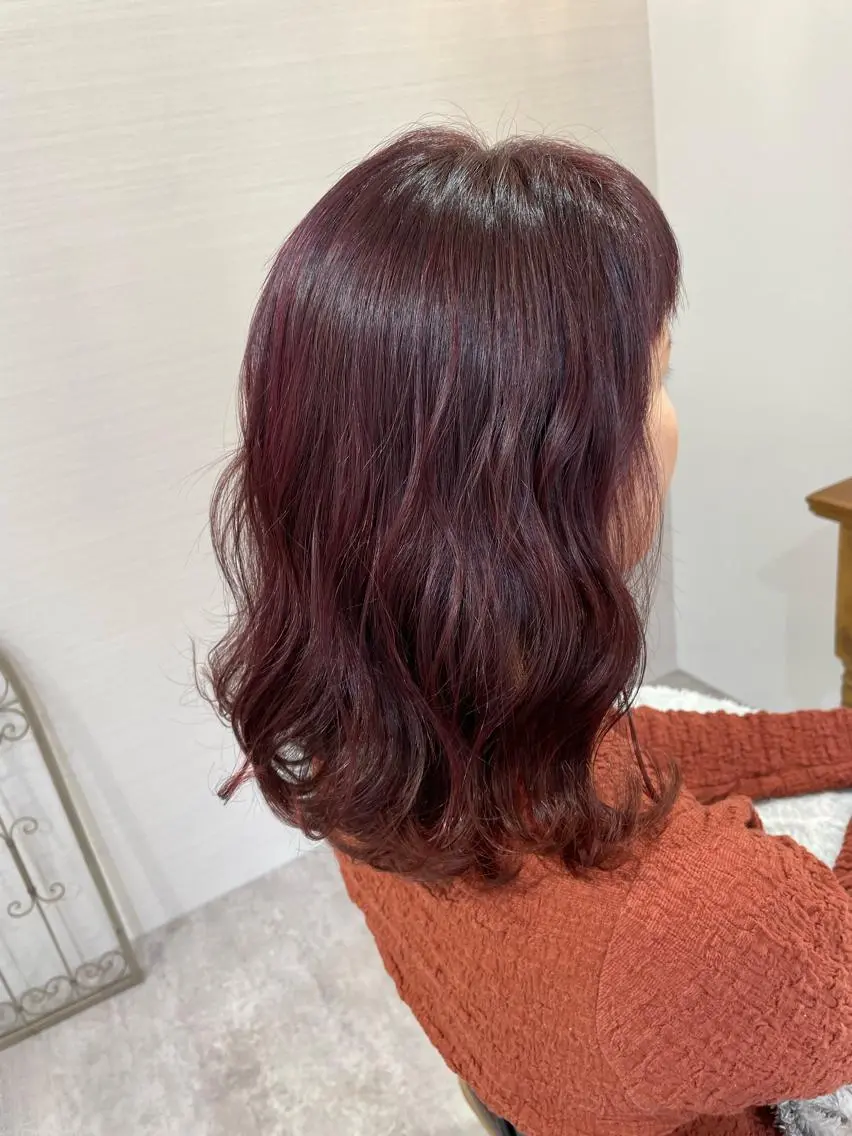 ミディアム カラー soi.37 古波蔵美奈のヘアスタイル
