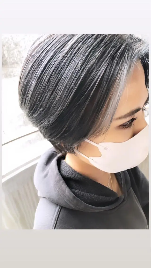 ショート カラーアンドケアリタ kitamuuuのヘアスタイル