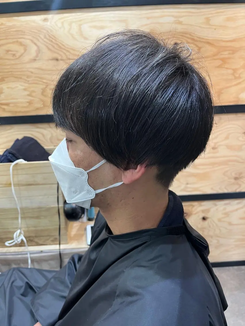 ショート メンズ メンズパーマ ケアカラー ピンクブラウン 外国人風カラー ショートヘア 久木原 ゆりのヘアスタイル