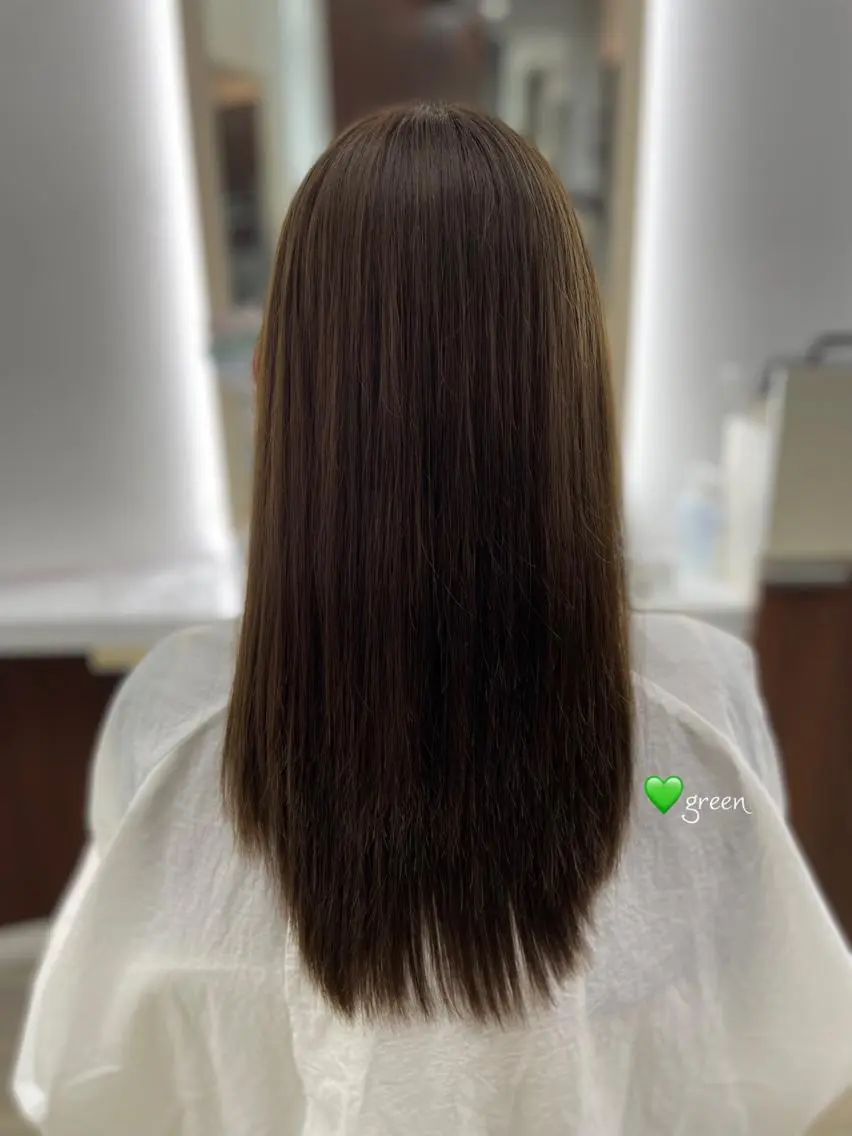 ロング カラー オレンジ 豊田 智美のヘアスタイル