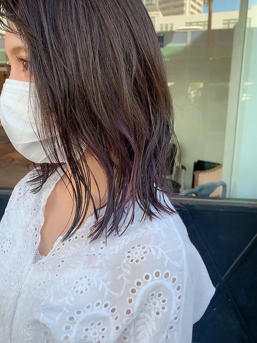 セミロング カラー Takahashi Yuriのヘアスタイル