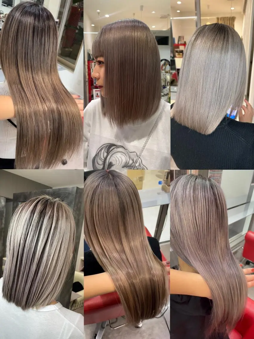 セミロング 外国人風カラー Merlyosaka 早川未来のヘアスタイル