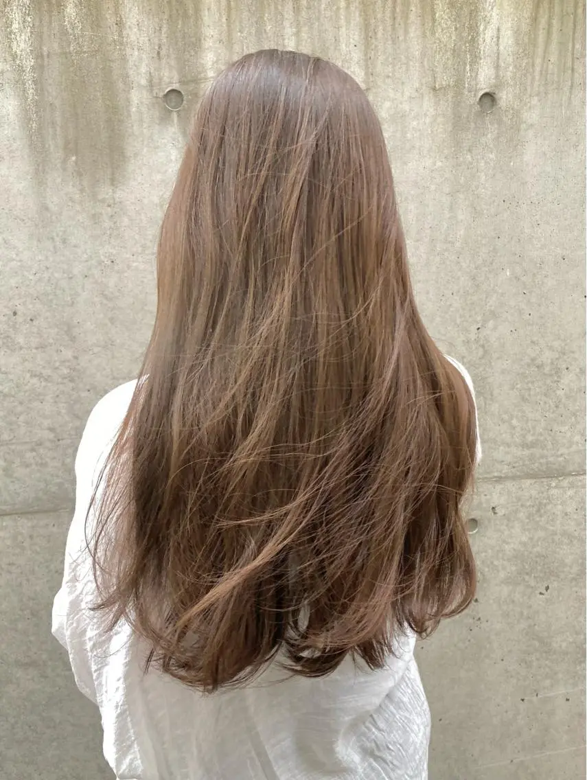 ロング カラー ヘアカラー トリートメント レイヤーカット /透明感カラー西田のヘアスタイル