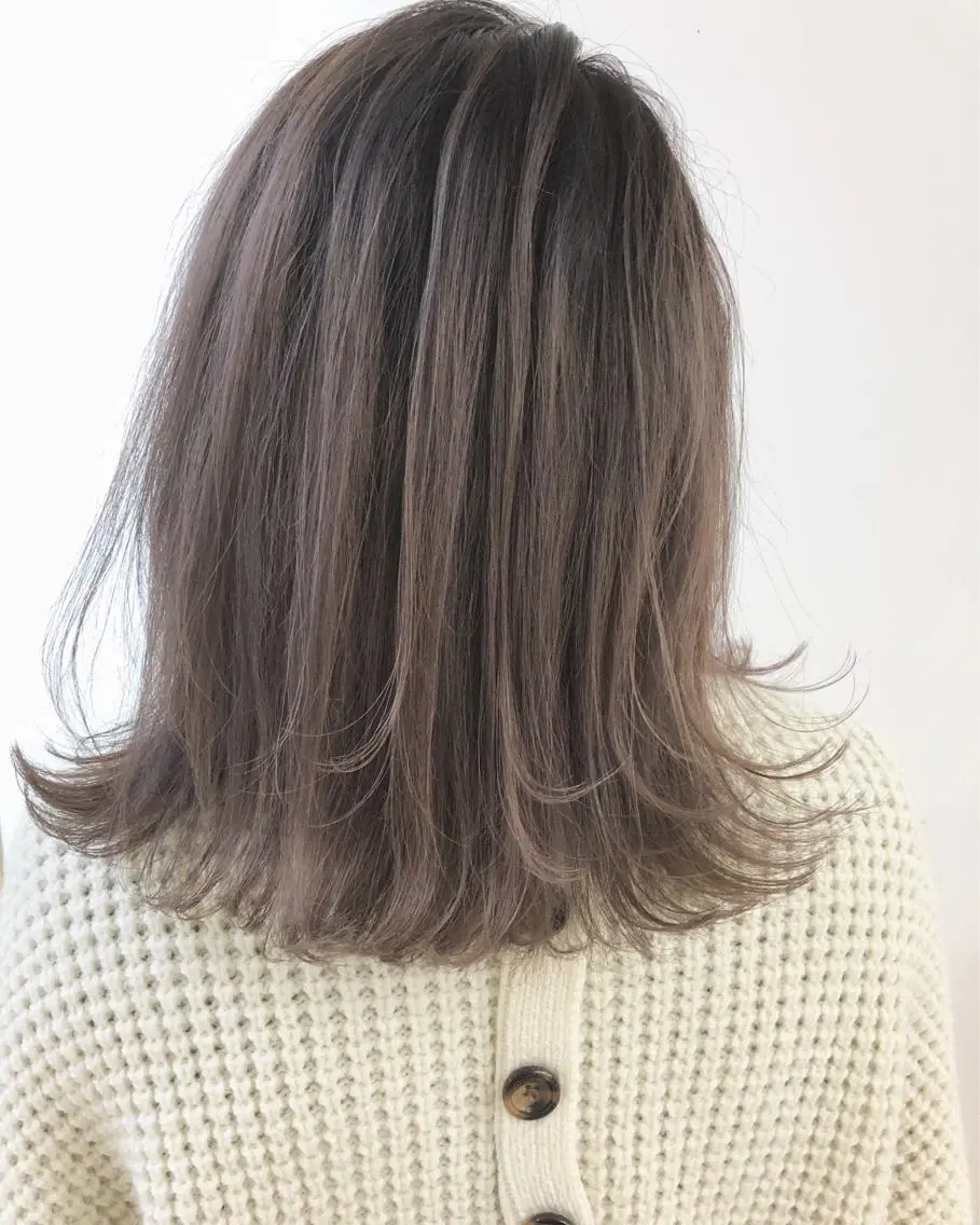 ミディアム カラー タナカ タクヤのヘアスタイル