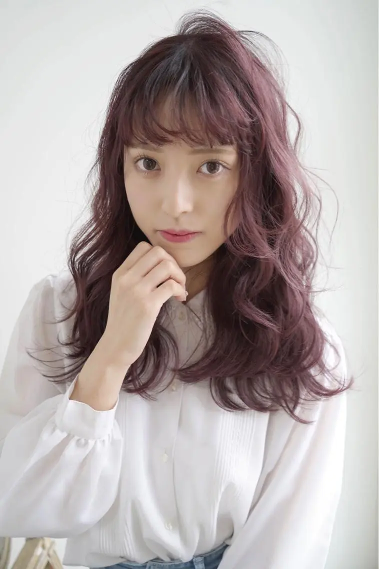 セミロング カラー イルミナカラー ピンクカラー ハイトーンブリーチ 土坂 由志【京都】のヘアスタイル