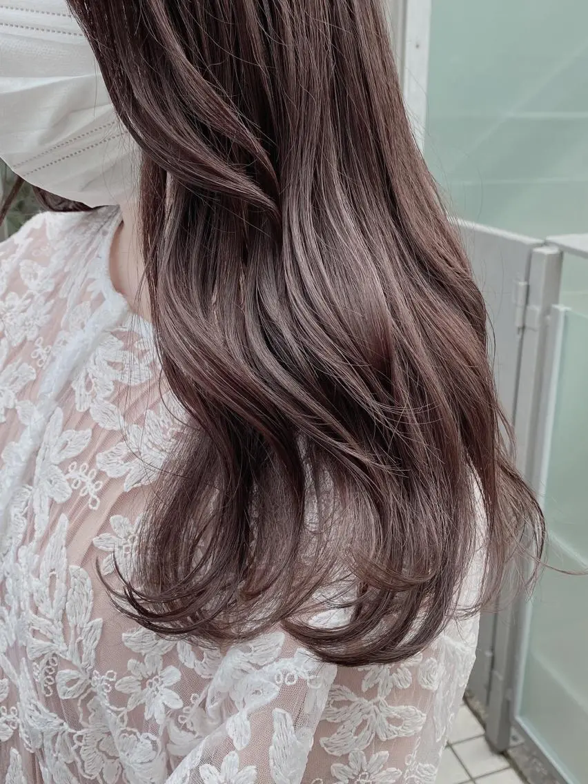 セミロング カラー ヘアカラー トリートメント ❤️sai❤️ official❤️のヘアスタイル