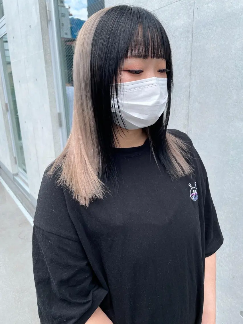 ミディアム カラー ブリーチ 似合わせカット カット ヘアカラー トリートメント ヘアセット センスをお届けします 大谷将生infpのヘアスタイル