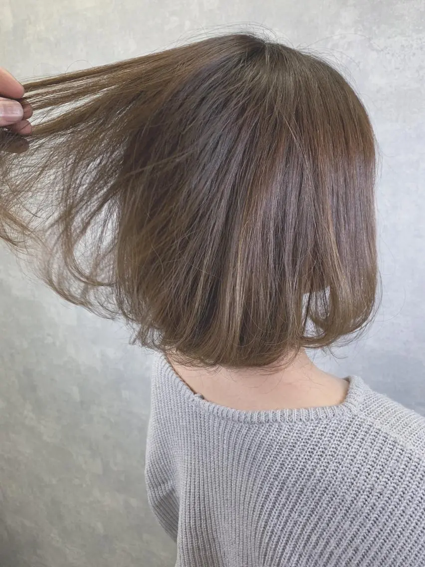 ショート カラー ベージュカラー 透明感カラー グレージュ オレンジ 外国人風カラー 松本 聖のヘアスタイル