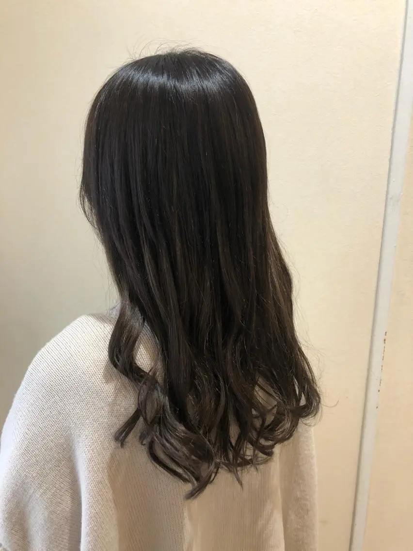 ロング カラー シールエクステ エクステ ロング 綿貫 美香のヘアスタイル