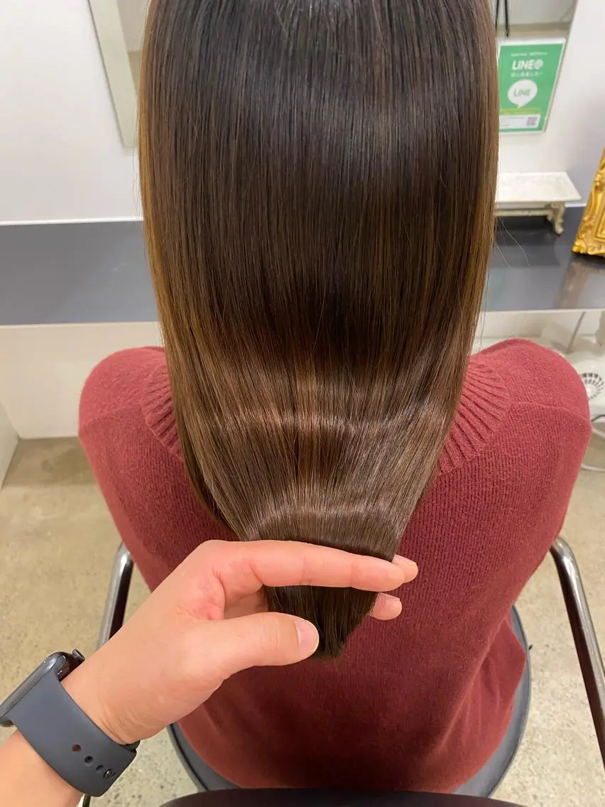 ロング 髪質改善 酸性ストレート YU KIのヘアスタイル