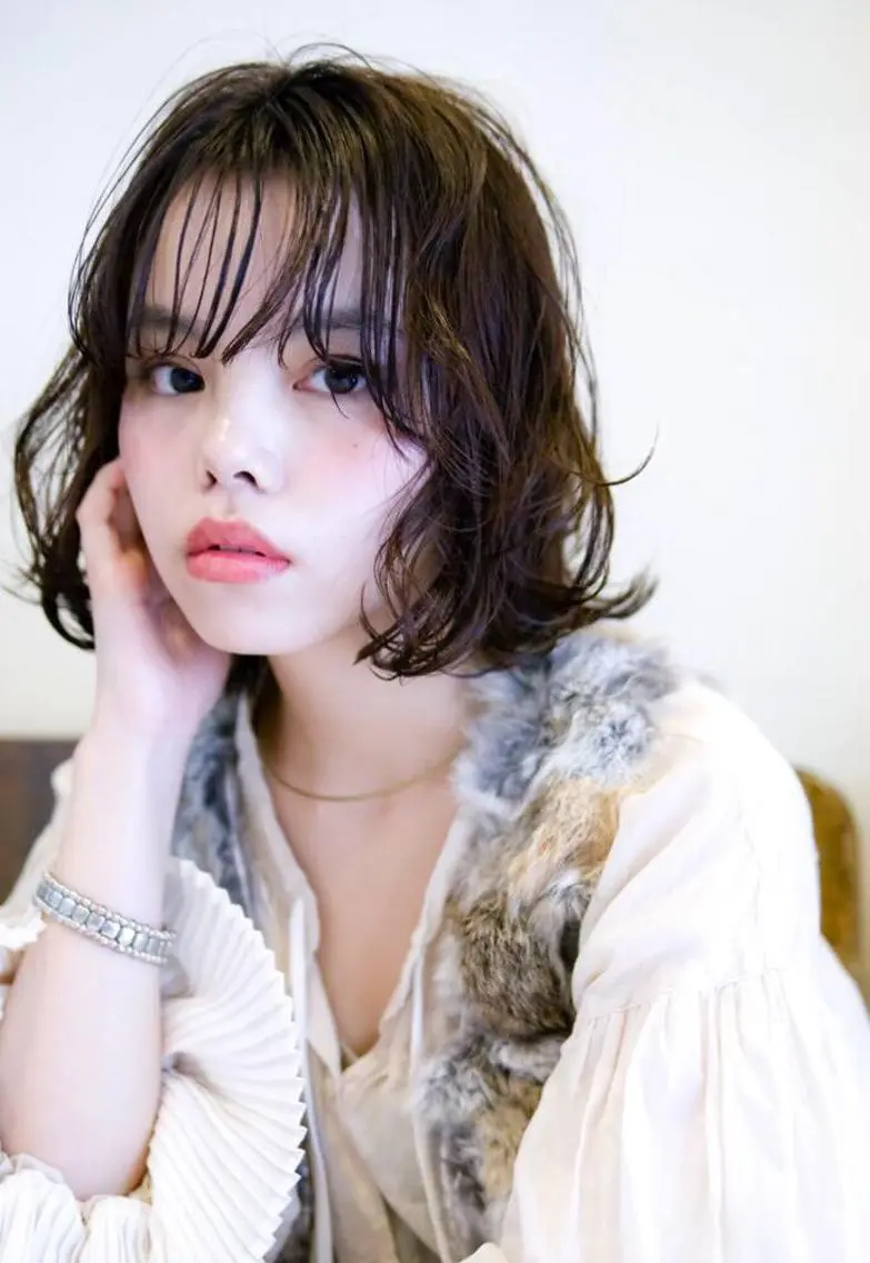 ミディアム カラー パーマ 💘透明感カラー💘 沖本 将宏のヘアスタイル